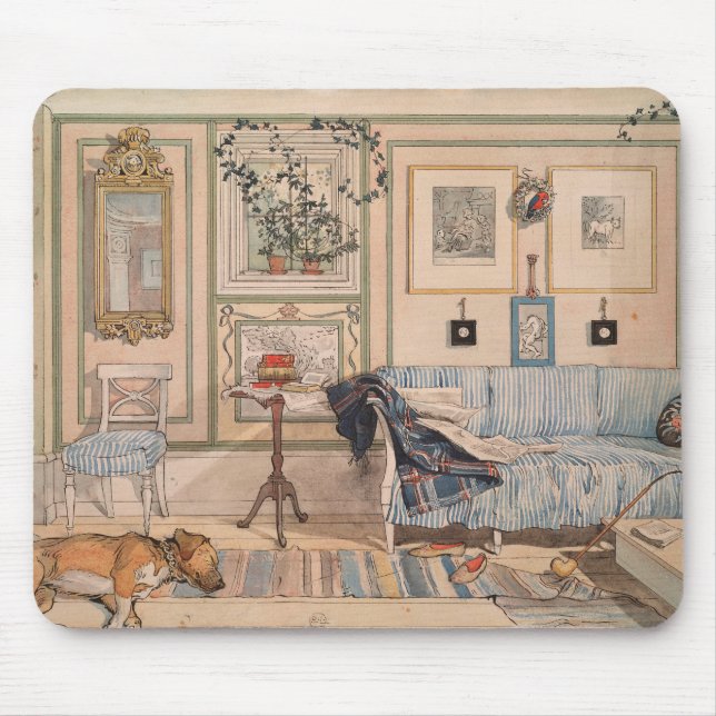 Cosy Corner (by Carl Larsson) Mouse Pad (Front)