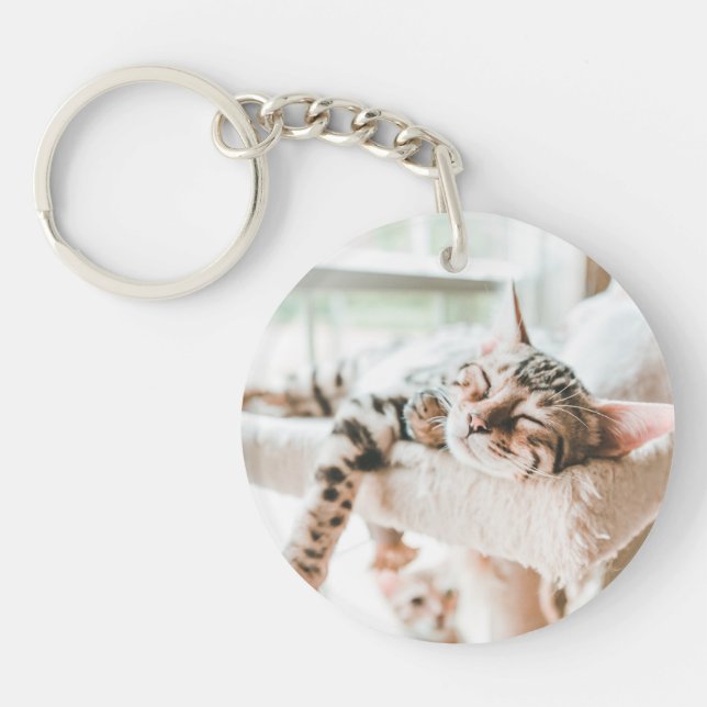 Cosy Kitten Keychain (Front)