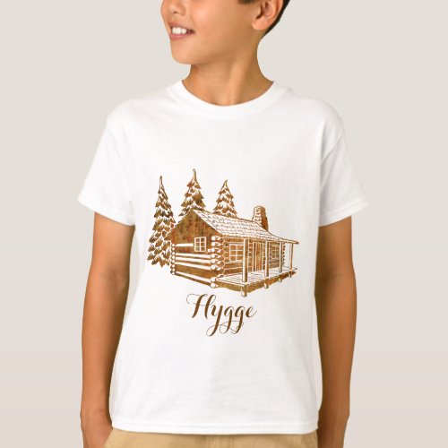 Cosy Log Cabin _ Hygge or your own text T_Shirt