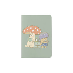 Cosy Mushy Book Cafe Passport Holder