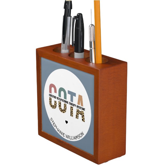 COTA Certified Occupational Therapy Assistant Desk Organizer (In Situ)