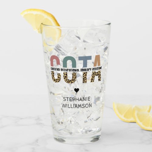 COTA Certified Occupational Therapy Assistant Glass