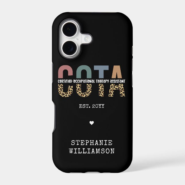 COTA Certified Occupational Therapy Assistant Iphone Case (Back)
