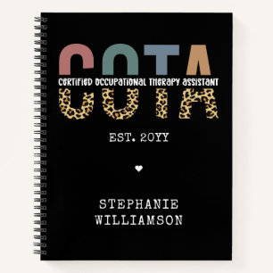COTA Certified Occupational Therapy Assistant Notebook