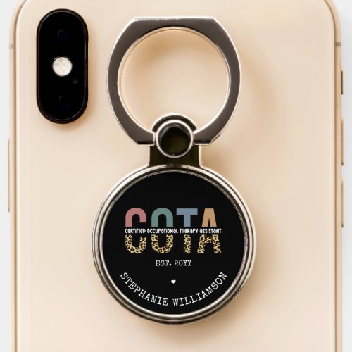 COTA Certified Occupational Therapy Assistant Phone Ring Stand