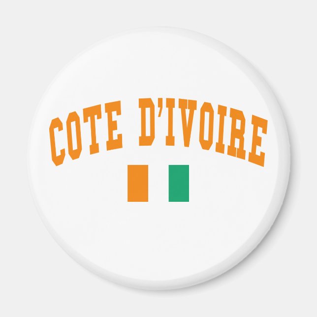 Cote D&Apos;Ivoire Style Magnet (Front)