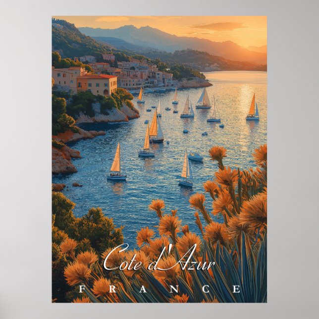 Côte d’Azur, France Poster (Front)