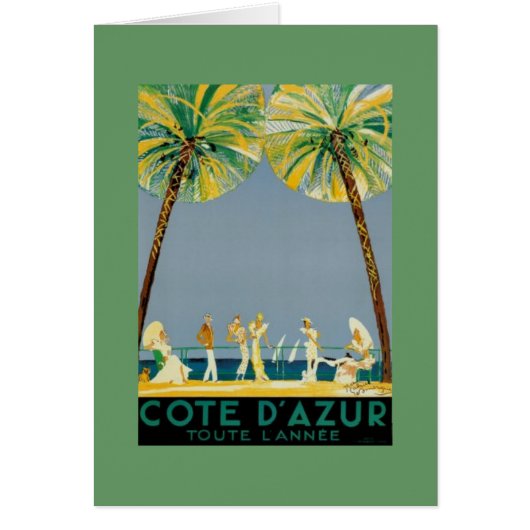 Cote D' Azur Posters - Vintage Cards (Front)