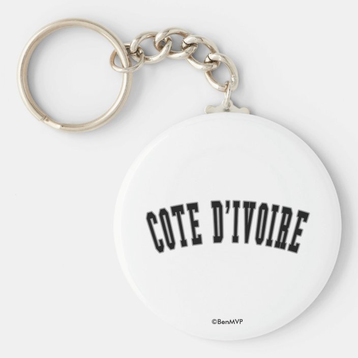 Cote d'Ivoire Keychain