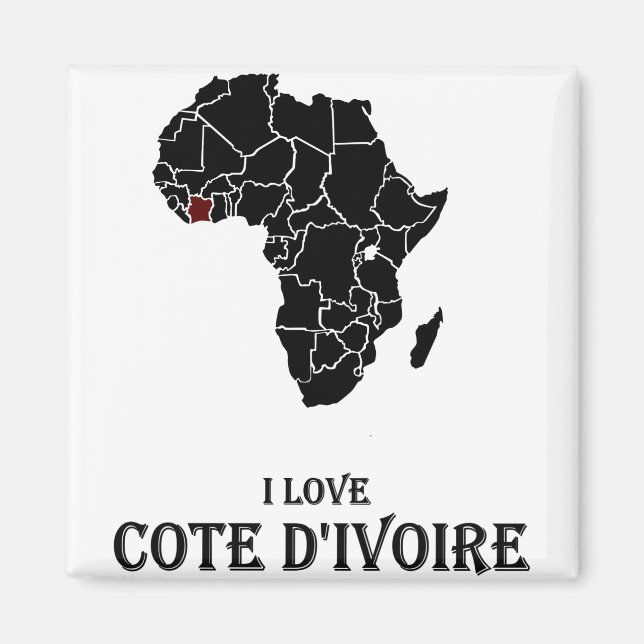 Cote D`ivoire Magnet (Front)