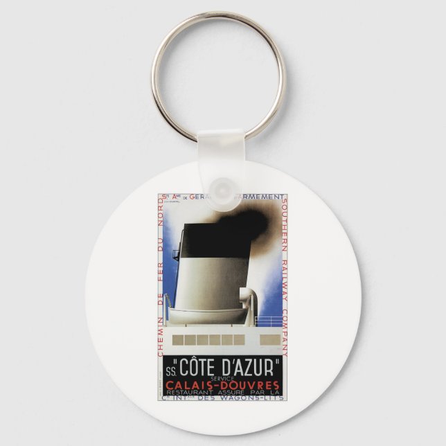 Cote D'Azur Channel Ferry Keychain (Front)