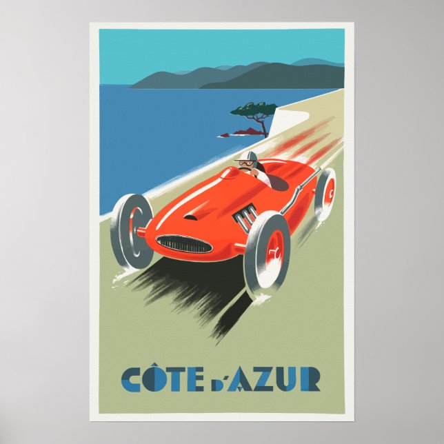 Cote D'azure France Vitage Poster (Front)