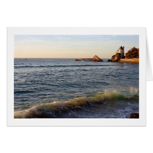 Côte des Basques, Biarritz, France Cards (Front Horizontal)