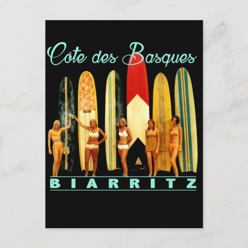 Cte des Basques Biarritz Postcard