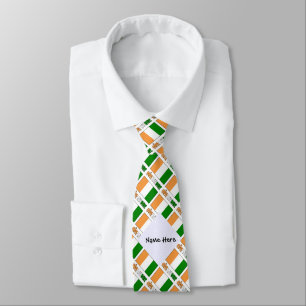 Côte D'Ivoire and Ivory Coast Flag Neck Tie
