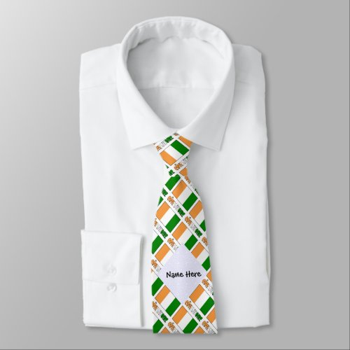 Cte DIvoire and Ivory Coast Flag Neck Tie
