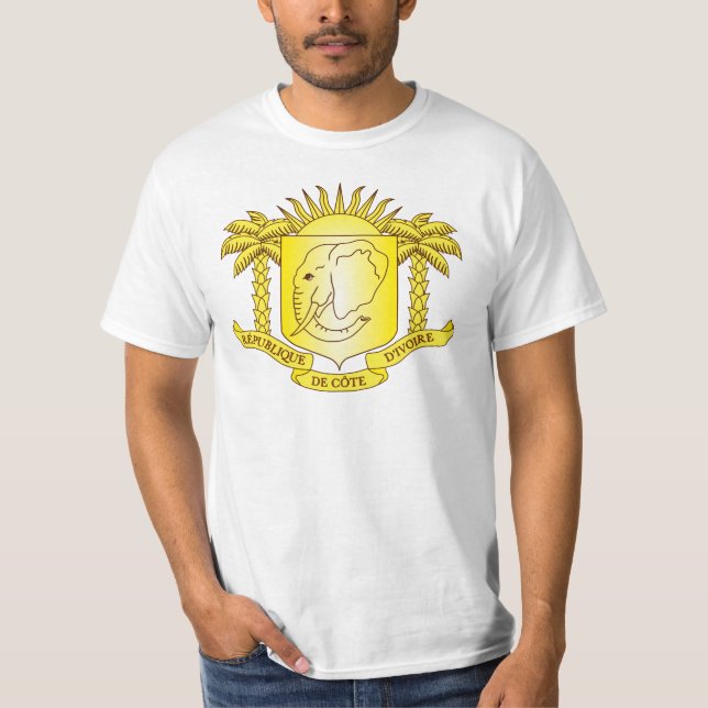 Cote d'Ivoire Coat of arms CI T-Shirt (Front)