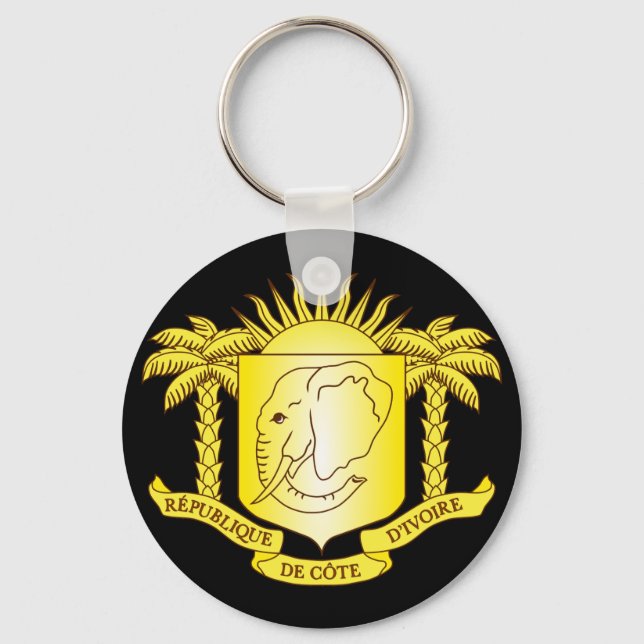 côte d'ivoire emblem keychain (Front)
