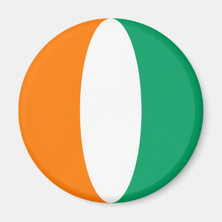 Cote d'Ivoire Fisheye Flag Magnet