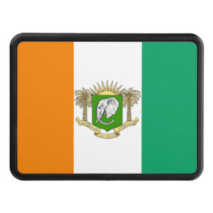 Cote d'Ivoire flag-coat of arms Hitch Cover