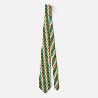 Cote d'Ivoire Flag Hearts Tie