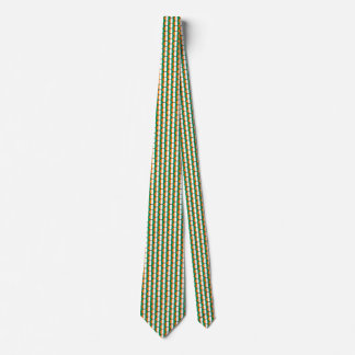 Cote d'Ivoire Flag Honeycomb Tie