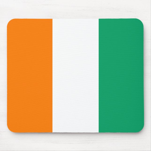 Cote d'Ivoire Flag Mousepad (Front)