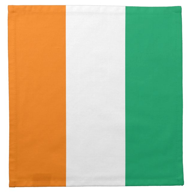 Cote d'Ivoire Flag Napkin (Front)
