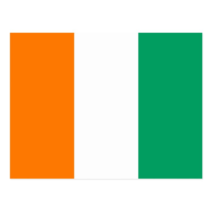 Cote d'Ivoire Flag Postcard