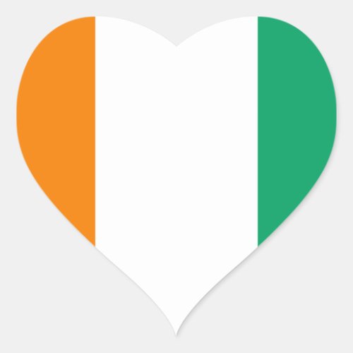 cte divoire heart sticker