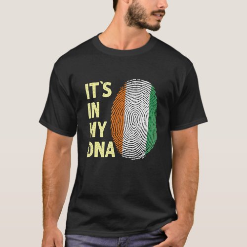 Cote Divoire In My Dna Cote Divoire Flag Team 1 T_Shirt