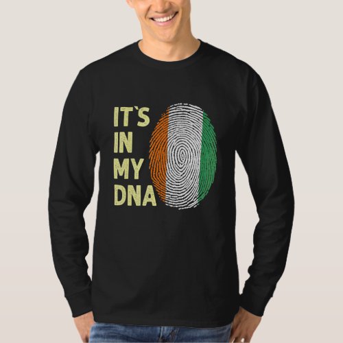 Cote Divoire In My Dna Cote Divoire Flag Team 1 T_Shirt