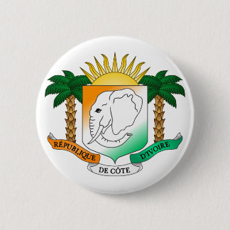 Côte d'Ivoire Official Coat Of Arms Heraldry Symbo Pinback Button