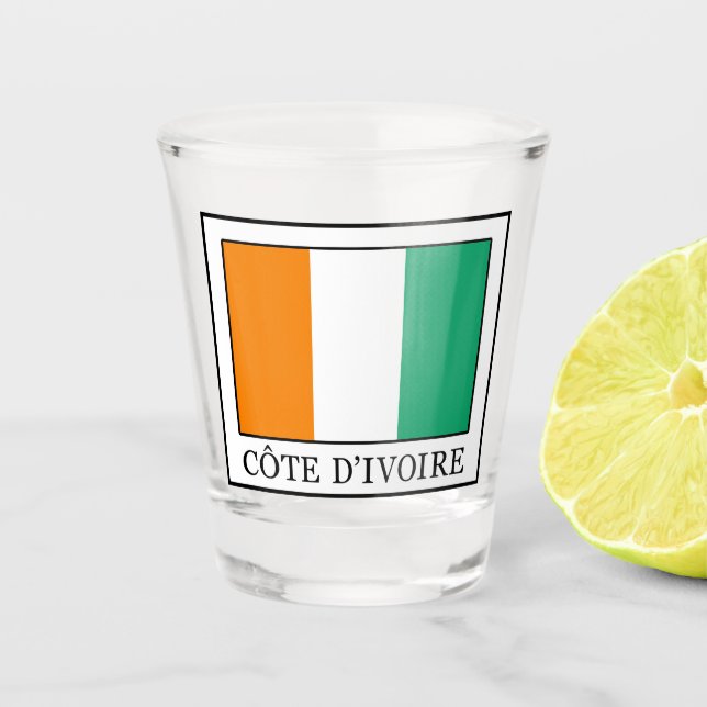 Côte d'Ivoire Shot Glass (Front)