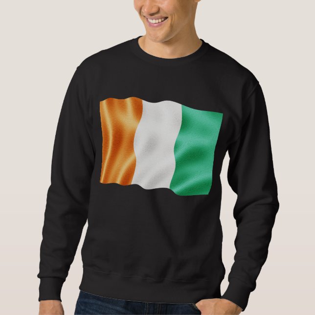 Cote d'Ivoire Waving Sweatshirt (Front)