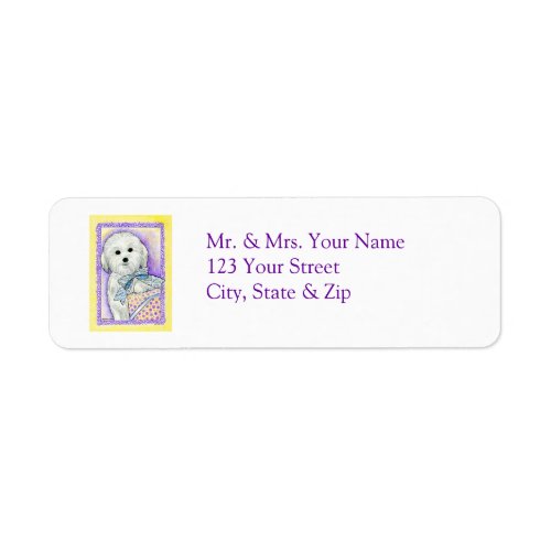 Coton de Tulear Address Label