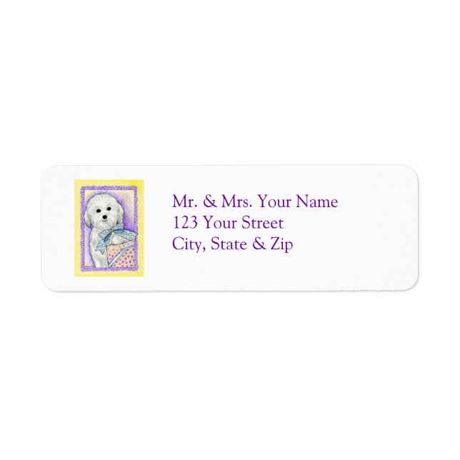 Coton de Tulear Address Label (Front)