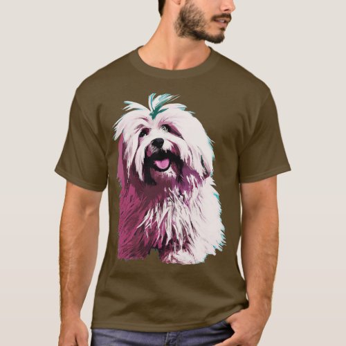 Coton de Tulear Art Dog Lover Gifts 1 T_Shirt