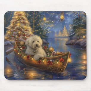Coton De Tulear Christmas Festive Voyage Mouse Pad
