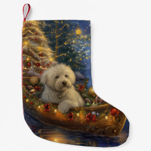 Coton De Tulear Christmas Festive Voyage Small Christmas Stocking