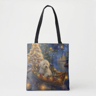 Coton De Tulear Christmas Festive Voyage Tote Bag