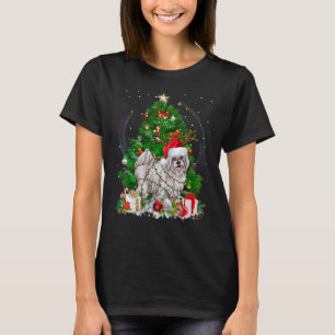 Coton De Tulear Christmas Tree Light Pajama Dog Xm T-Shirt