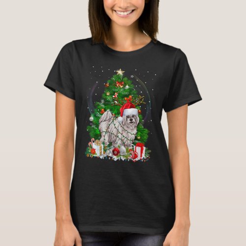 Coton De Tulear Christmas Tree Light Pajama Dog Xm T_Shirt