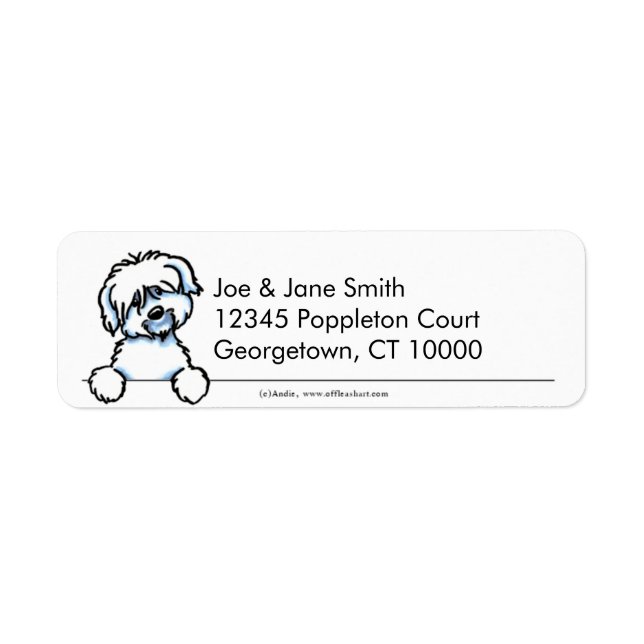 Coton de Tulear Clean & Simple Label (Front)