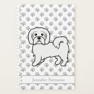 Coton de Tulear Cute Cartoon Dog &amp; Custom Text Planner