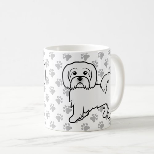 Coton de Tulear Cute Cartoon Dog Illustration Coffee Mug