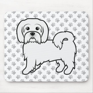 Coton de Tulear Cute Cartoon Dog Illustration Mouse Pad