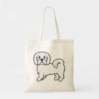 Coton De Tulear Cute Cartoon Dog Illustration Tote Bag