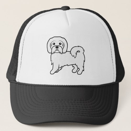 Coton De Tulear Cute Cartoon Dog Illustration Trucker Hat