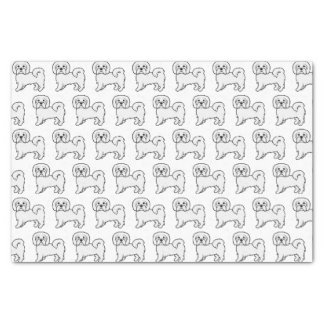 Coton de Tulear Cute Cartoon Dog Pattern Tissue Paper